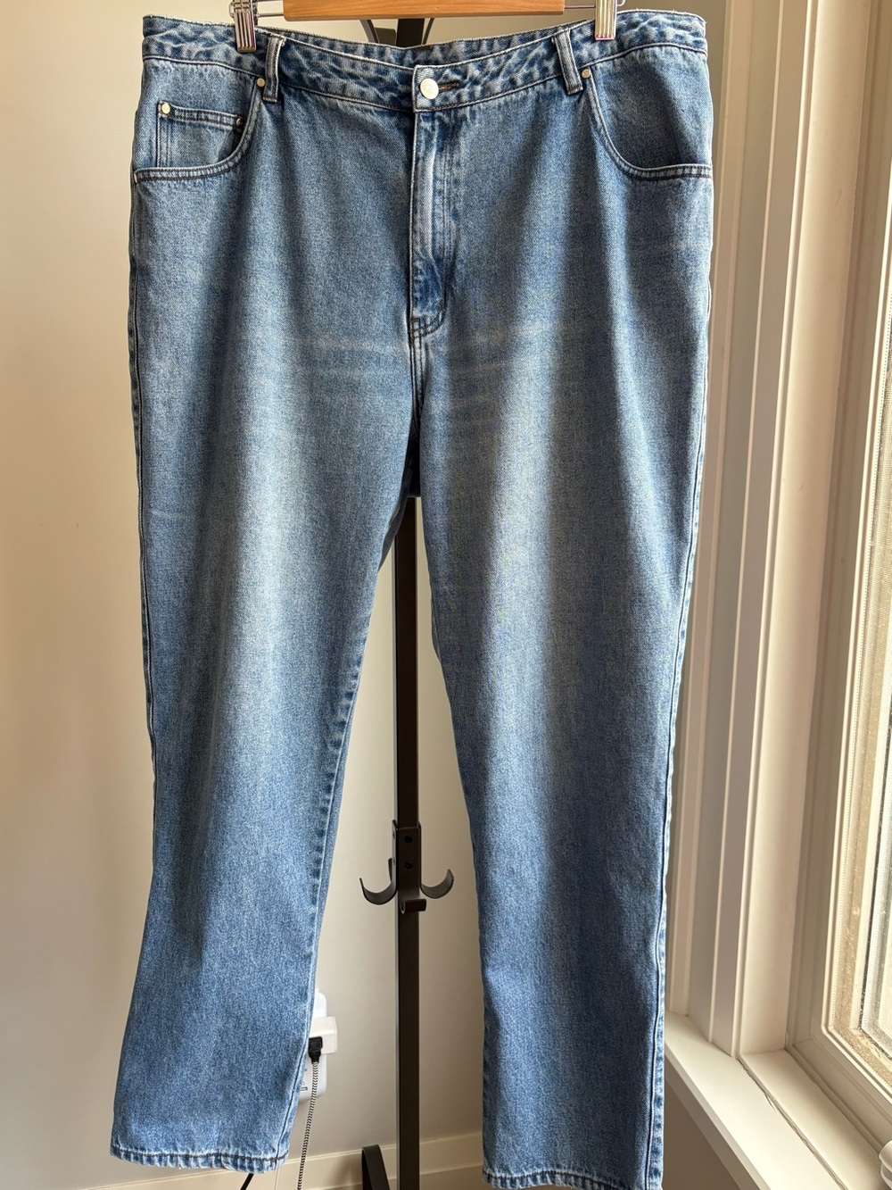 Cotton Ginny Vintage Mom Jeans Size 18 100% Cotton Straight Non-Stretch Denim